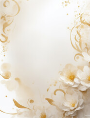 floral background with flowers - Abstract vintage flowers Background - Generative AI