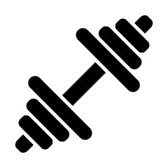 Dumbbell glyph icon