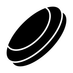 Frisbee glyph icon