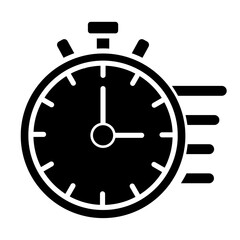 Stopwatch glyph icon