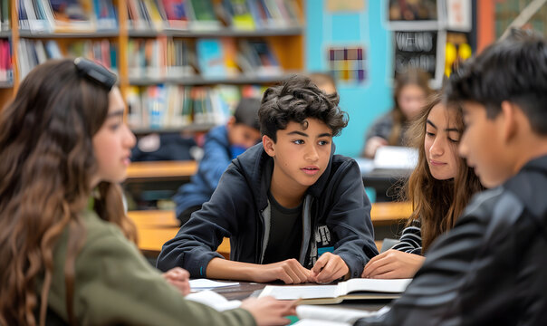 Teenagers doing holiday activities happily and having fun