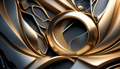 background with gold