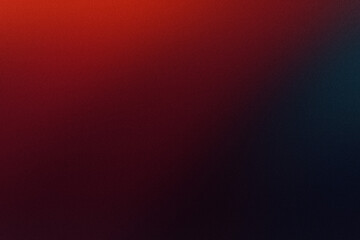 Abstract Grainy Gradient Background Texture Banner Poster in Orange, Red, Blue