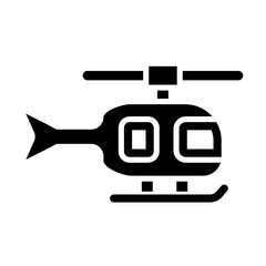 Helicopter glyph icon