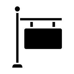 Signboard glyph icon