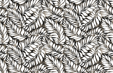 Seamless abstract pattern. Painting Black and beige background