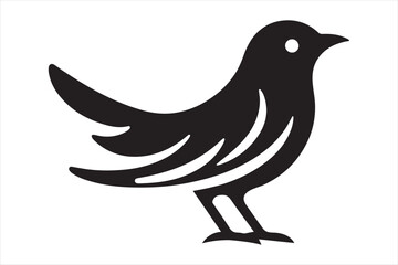 bird isolated on white background silhouette vector illustration, perfect for logo design, art projects, and graphic design. Diverse positions, flying