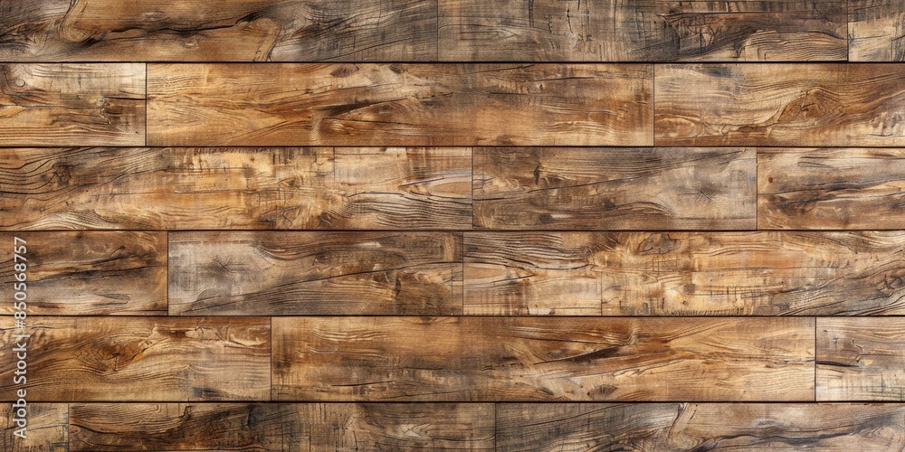 Poster close-up view of wooden paneling on a wall, with intricate grain patterns and texture