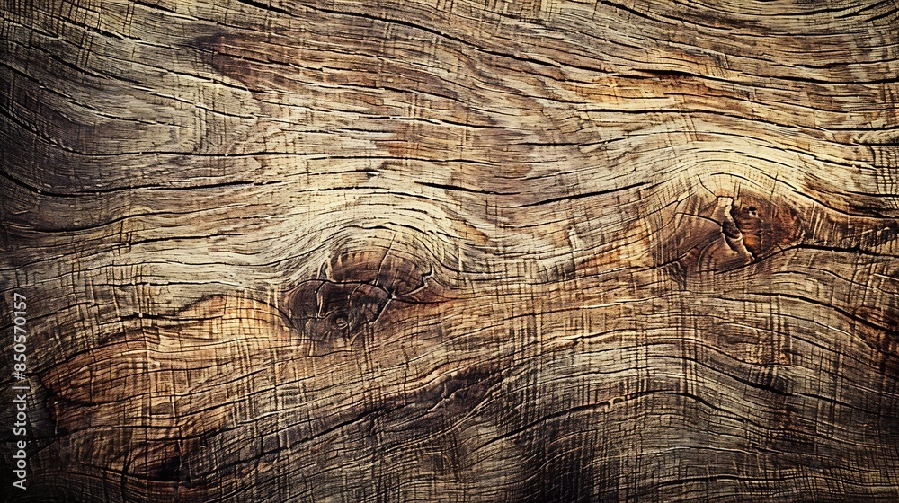 Aufkleber Natural wood texture Brown abstract background texture premium wood texture clean of table top view : Generative AI
