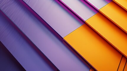 Fototapeta premium Abstract Geometric Pattern With Purple and Orange