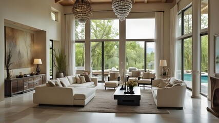 A cozy living room with light wood floors, white walls, and cozy textiles, adorned with minimalist
