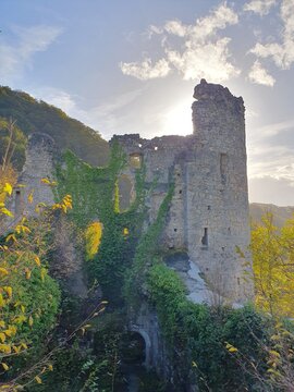 Samobor Castle in Croatia on a Sunny Autumn Day
