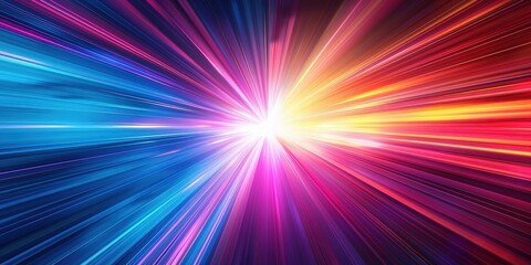 Obraz premium Abstract Colorful Light Rays Background