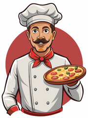 chef mascot vector illustration