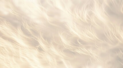 Fototapeta premium Close-up of wispy cirrus clouds, warm afternoon light, thin and feather-like strands. 