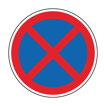 Absolutes Halteverbot Schild Vektor