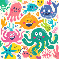 cartoon illustrator card or background