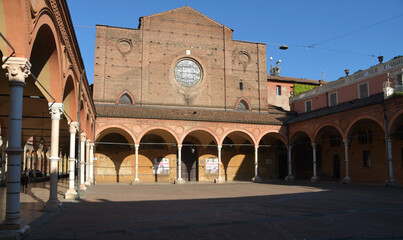 The Basilica of Santa Maria dei Servi stands along Strada Maggiore and is an example of Gothic...