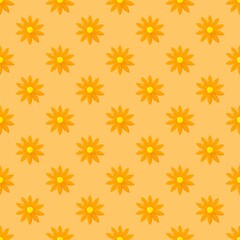 seamless pattern with yellow flowers
