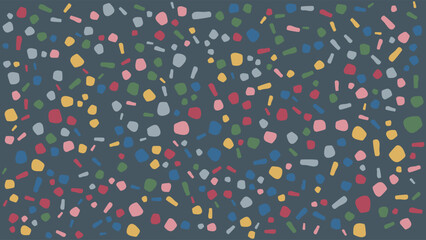 SEAMLESS HAND DRAWN DOODLE BLOB SHAPES PATTERN TEXTURE COLORFUL TEMPLATE ABSTRACT BACKGROUND TRENDY DESIGN VECTOR