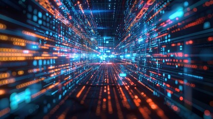 Obraz premium Code Crusaders Defending Digital Realms with Data Science