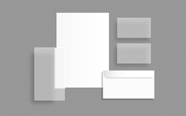 Stationery mockup vector set. Corporate identity premium branding design. Template for business and respectable company.