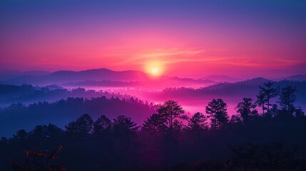 Naklejka premium A breathtaking view of the sky at dawn