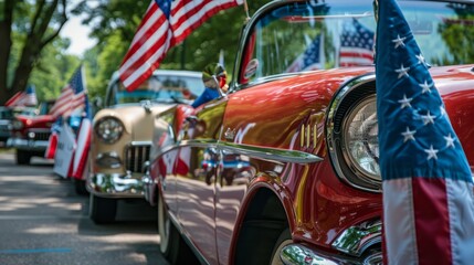 Vibrant Independence Day Street Parade Celebration