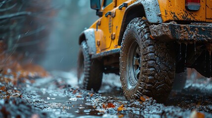 car tires, side view, rugged traction, advanced tone, Complementary Color Scheme