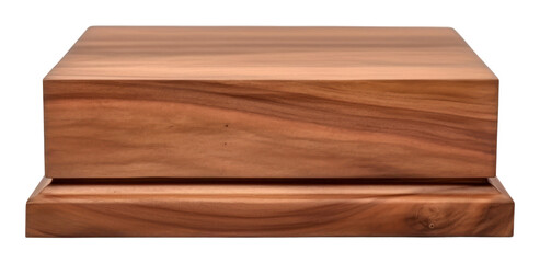 PNG Acacia wood hardwood box white background.