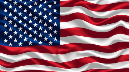Fototapeta premium Iconic American Flag Display