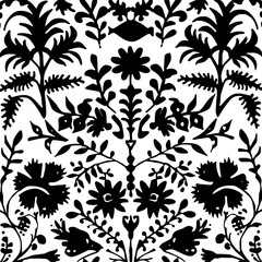 floral seamless pattern, pattern, flower pattern, geometric pattern, diagonal pattern, floral, flower, seamless, design, ornament, vector, decoration, art, wallpaper, leaf, illustration, black, style,