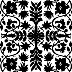 floral seamless pattern, pattern, flower pattern, geometric pattern, diagonal pattern, floral, flower, seamless, design, ornament, vector, decoration, art, wallpaper, leaf, illustration, black, style,