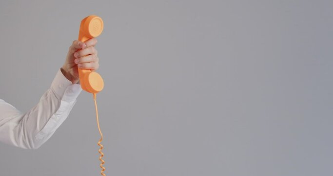 Phone call, landline telephone corded tube handset customer service, sales, telemarketing helpline, contact center for technical support, answering service, crisis hotline, assistance line to speak 