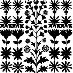 floral seamless pattern, pattern, flower pattern, geometric pattern, diagonal pattern, floral, flower, seamless, design, ornament, vector, decoration, art, wallpaper, leaf, illustration, black, style,