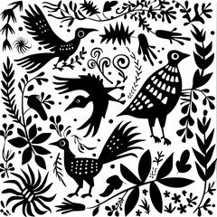 floral seamless pattern, pattern, flower pattern, geometric pattern, diagonal pattern, floral, flower, seamless, design, ornament, vector, decoration, art, wallpaper, leaf, illustration, black, style,