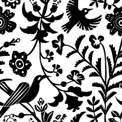floral seamless pattern, pattern, flower pattern, geometric pattern, diagonal pattern, floral, flower, seamless, design, ornament, vector, decoration, art, wallpaper, leaf, illustration, black, style,