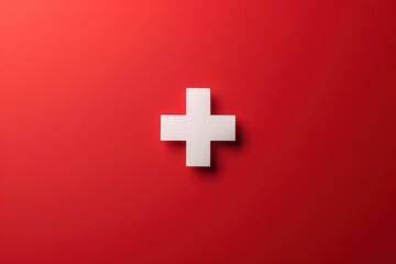 Obraz premium Swiss flag, Switzerland National Day background. Generative AI