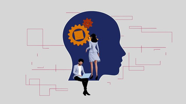 Couples work hard with new skills and creativity, a symbol of an open mind