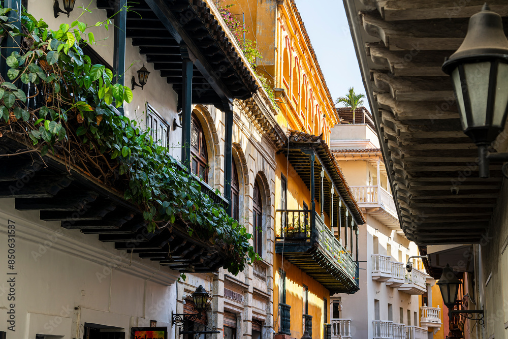 Canvas Prints cartagena landmarks, colombia