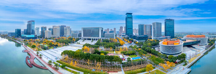 Urban Scenery of Zhenhai District, Ningbo City, Zhejiang Province, China