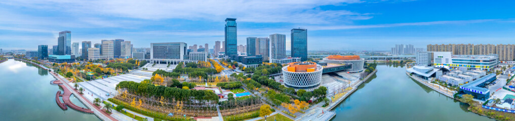 Urban Scenery of Zhenhai District, Ningbo City, Zhejiang Province, China