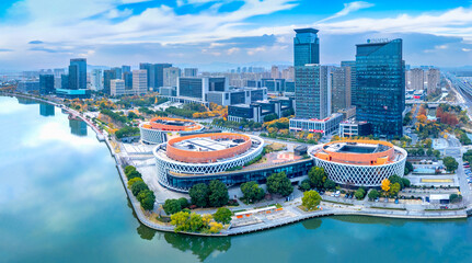 Urban Scenery of Zhenhai District, Ningbo City, Zhejiang Province, China