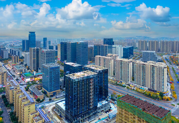 Urban Scenery of Zhenhai District, Ningbo City, Zhejiang Province, China