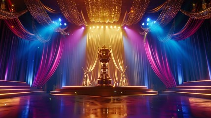 stage with spotlight