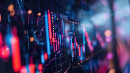 A closeup of a sophisticated machine learning algorithm forecasting market dynamics and guiding successful business decisions