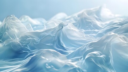 Fototapeta premium Ethereal and Dreamlike Wispy Soft Abstract Landscape