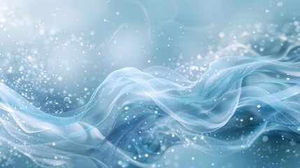 Captivating Ice Crystal Waves Flowing in Serene Winter Wonderland