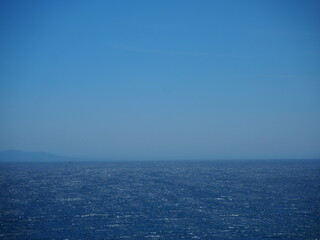 青空と海と地平線