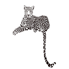 Abstract Leopard Illustration